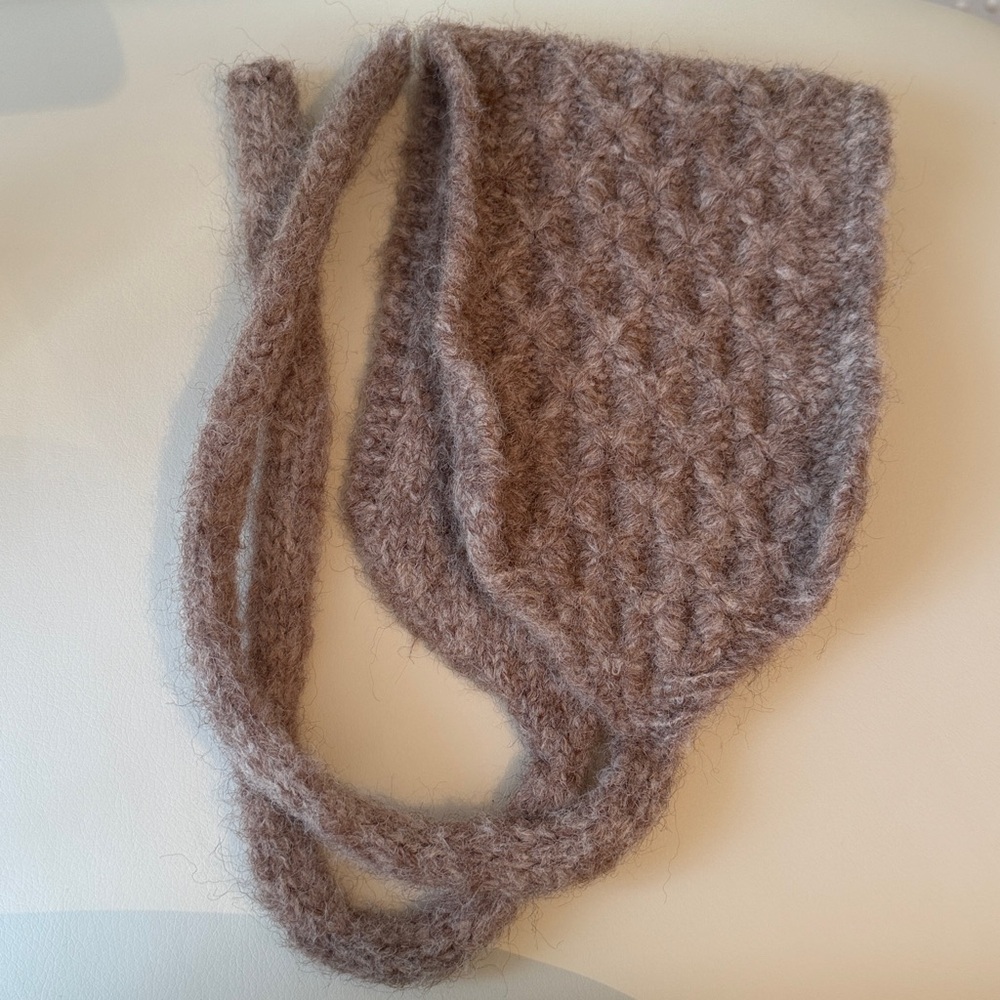 Handmade Cozy Knit Mauve Headband